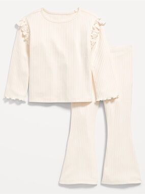 Old Navy Toddler Girls Long-Sleeve Top and Flare Leggings Set (Size: 4T)